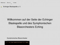 echinger-blaskapelle.de Webseite Vorschau