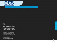 ecs-gmbh.de Webseite Vorschau