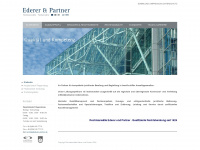 ederer-partner.de Webseite Vorschau
