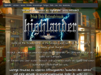 highlander-untersteinach.de Webseite Vorschau