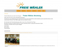 freie-waehler-aholming.de Webseite Vorschau