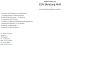 edv-wolf.de Webseite Vorschau