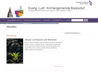 baiersdorf-evangelisch.de Webseite Vorschau