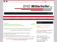 ehg-mitterhofer.de Webseite Vorschau