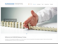 kunigham.de Webseite Vorschau