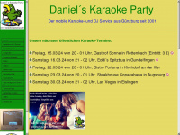 karaoke-günzburg.de Webseite Vorschau