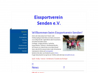 eissportverein-senden.de Webseite Vorschau