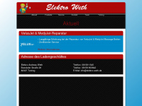 elektro-weth.de Webseite Vorschau