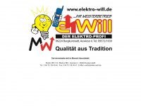 elektro-will.de Webseite Vorschau