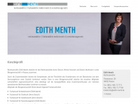 edith-menth.de Webseite Vorschau