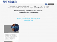 thaler.at Webseite Vorschau