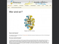 erwinia.de Webseite Vorschau