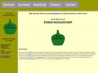 essig-schleicher.de Webseite Vorschau