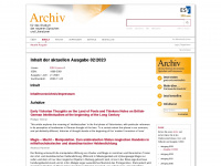 archivdigital.info Webseite Vorschau