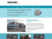 mesaprint.de Webseite Vorschau