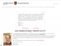 gemeinde-marxheim.de Webseite Vorschau