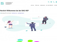 bag-hep.de Webseite Vorschau