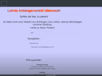 lohnis-anhaengerverleih.de Webseite Vorschau