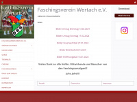 faschingsverein-wertach.de Webseite Vorschau