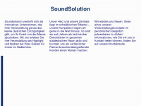soundsolution.de Webseite Vorschau