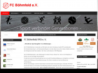 fc-boehmfeld.de Webseite Vorschau