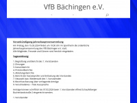 vfb-baechingen.de Webseite Vorschau