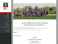 musikverein-konzenberg.de Webseite Vorschau