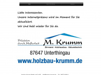 holzbau-krumm.de Webseite Vorschau
