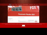 ffw-pleussen.de Webseite Vorschau