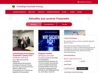 ffw-pressig.de Webseite Vorschau