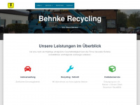 behnke-recycling.de Webseite Vorschau