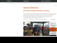 fischer-landtechnik.com Webseite Vorschau