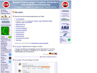 fluglaerm-kl.de Webseite Vorschau