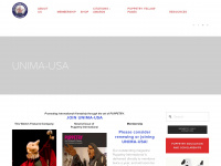 unima-usa.org Webseite Vorschau