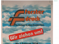 forster-druck.de Webseite Vorschau