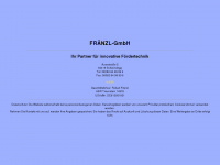 fraenzl-gmbh.de Webseite Vorschau