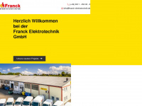 franck-elektrotechnik.de Webseite Vorschau
