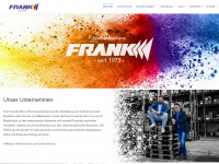 frank-druckerei.com Webseite Vorschau