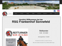 frankenhof-sonnefeld.de Webseite Vorschau