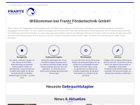 frantz-foerdertechnik.de Webseite Vorschau