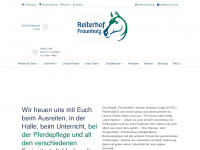 reiterhof-fraunholz.de Webseite Vorschau