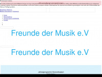 freunde-musik.de Webseite Vorschau