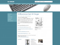 uli-singer.de Webseite Vorschau