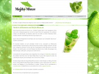mojito-minze.de Webseite Vorschau