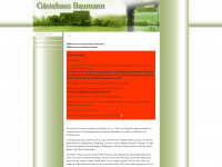 gaestehaus-baumann.de Webseite Vorschau