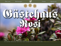 gaestehaus-rosi.de Webseite Vorschau