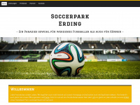 soccerpark-erding.de Webseite Vorschau