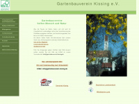 gartenbauverein-kissing.de Webseite Vorschau