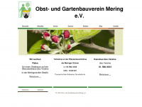gartenbauverein-mering.de Webseite Vorschau