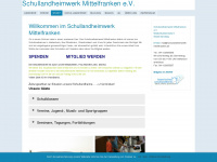 schullandheimwerk-mittelfranken.de Webseite Vorschau